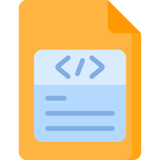 Coding coding document archive icon