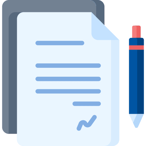 Document signature file document icon