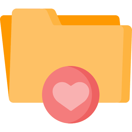 Favourite document files and folders favourite icon