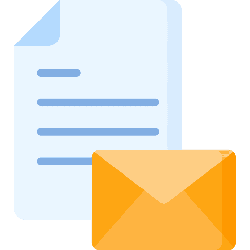 Mail file envelope communications icon
