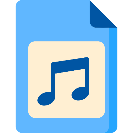 Music music document format icon