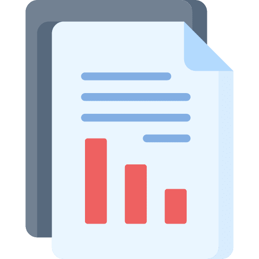 Statistics document page file icon