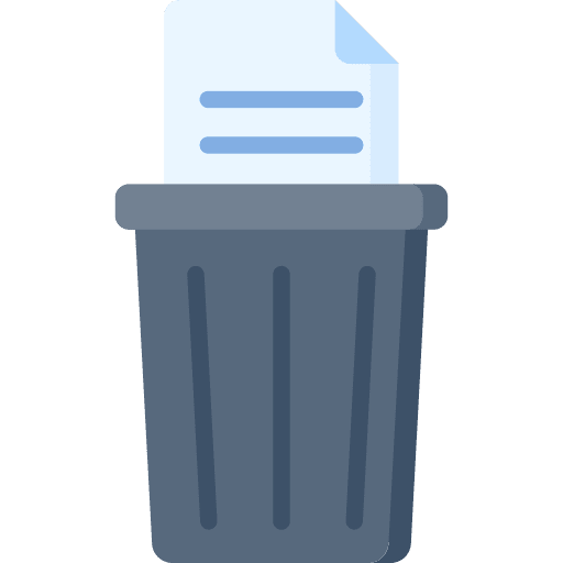 Trash ui trash document icon