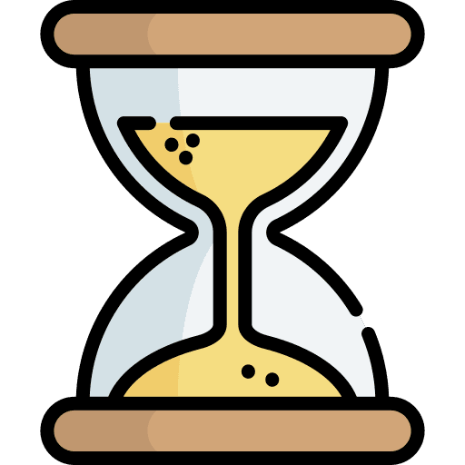 Hourglass hourglass time and date wait icon