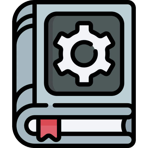 Manual education book help icon