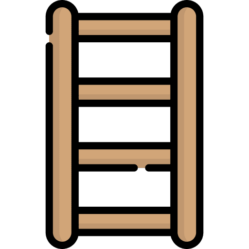 Step ladder home repair construction and tools improvement icon