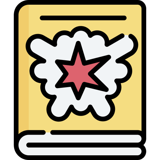 Comic book literature comic book hero icon