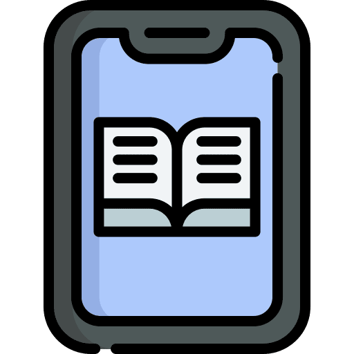 Ebook online learning tablet electronics icon