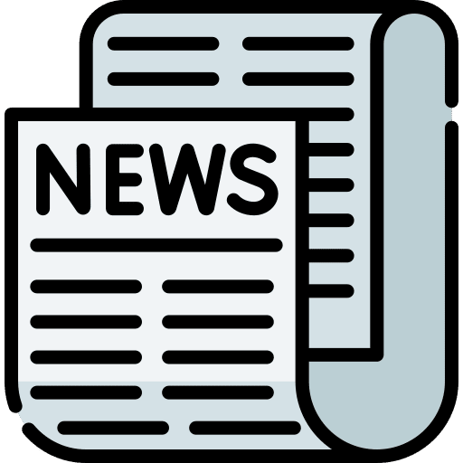 Newspaper news communications report icon