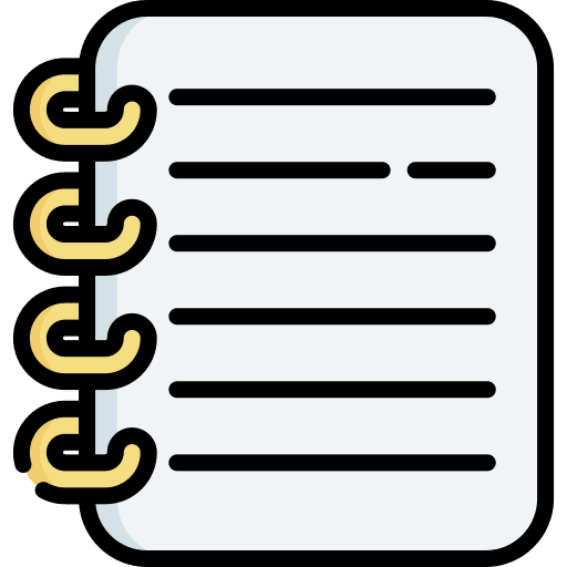 Notebook planning notebook education icon