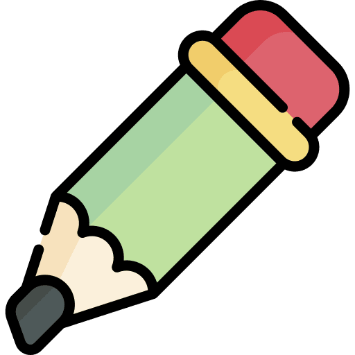 Pencil write education school material icon