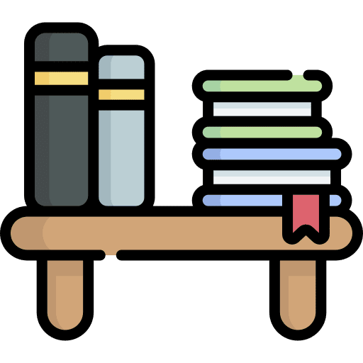 Shelf education shelf bookmark icon
