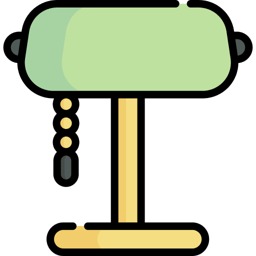 Table lamp furniture and household table lamp illumination icon