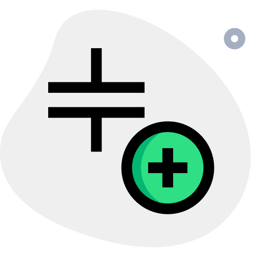 Add capacitor capacity electrical component icon