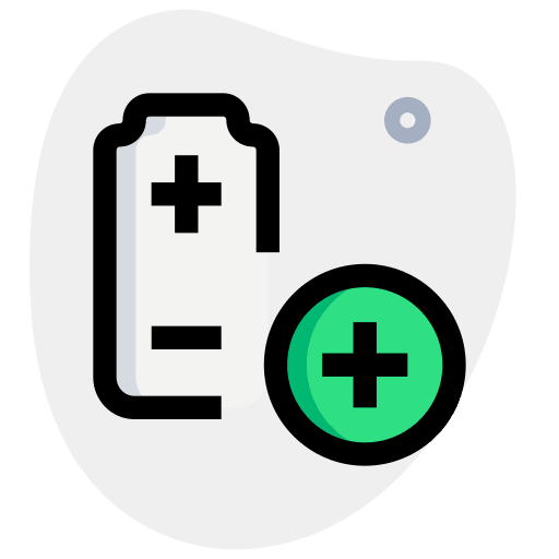 Battery battery status battery level icon