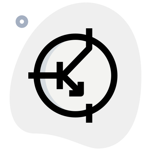 Bipolar bipolar symbol electrical icon