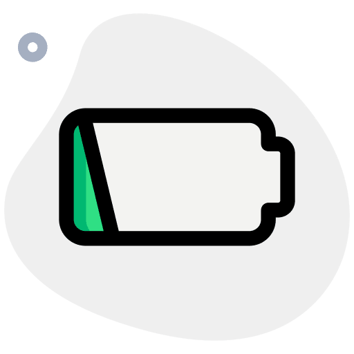 Low battery level electronics low battery level battery icon