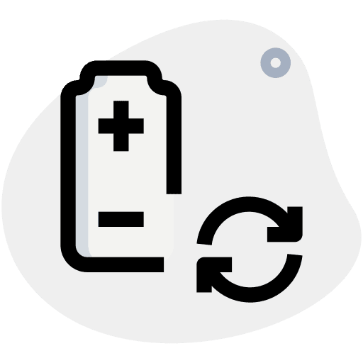 Refresh status technology full battery icon