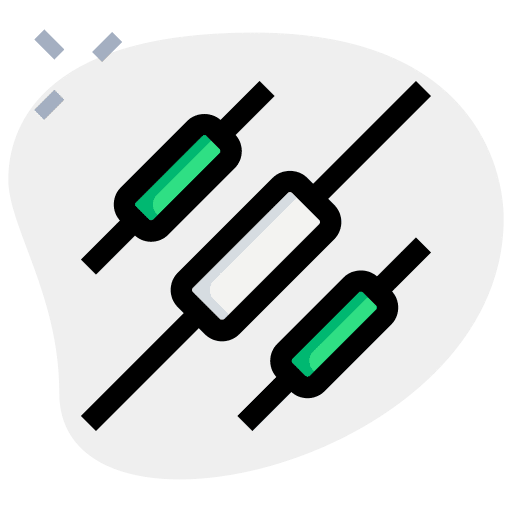 Resistor semiconductor transfer resistor icon
