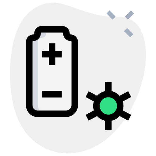 Setting setting full battery electronics icon