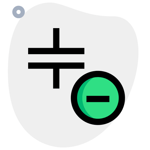 Delete delete electrical component condenser icon