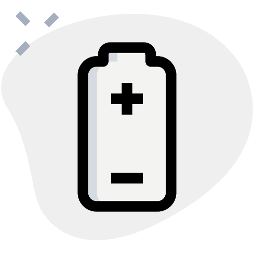 Battery battery status battery level technology icon