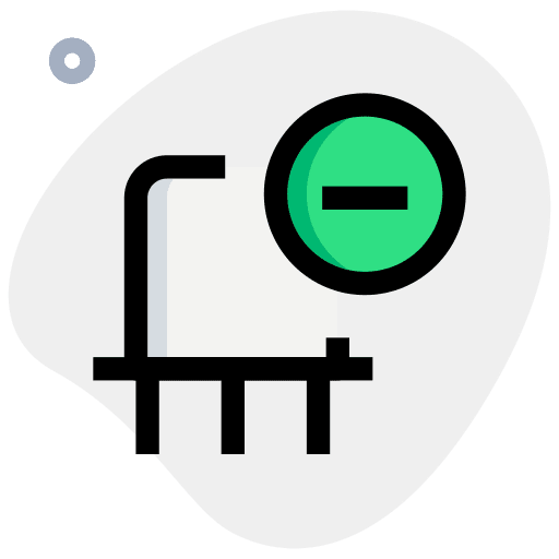 Delete electronics hardware technology icon