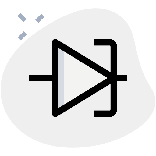 Diagram electric electronics led icon