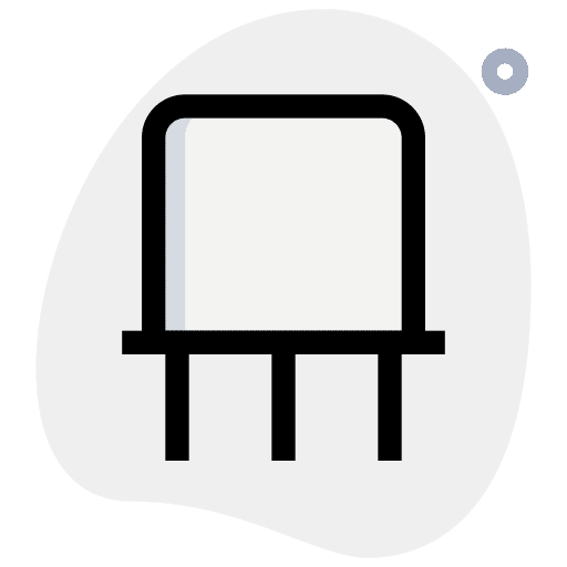 Transistor processor chip transistor icon