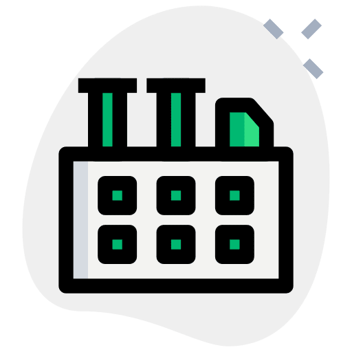 Chimney industry industrial chimney icon