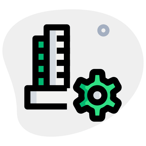 Settings cogwheel production settings icon