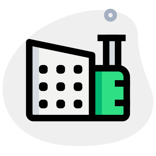 Building industrial manufacturing product icon