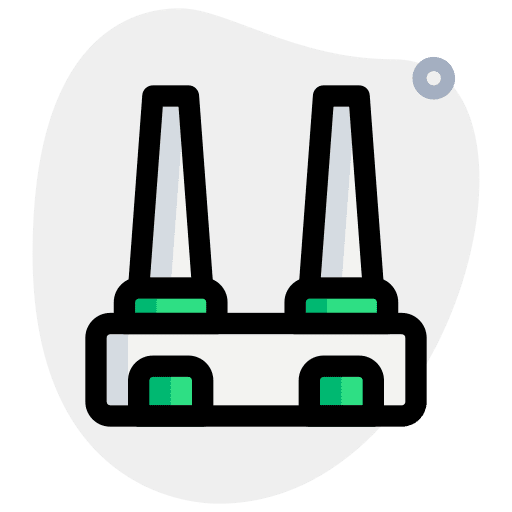 Chimney power plant chimney industry icon