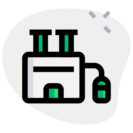 Factory product chimney industrial icon