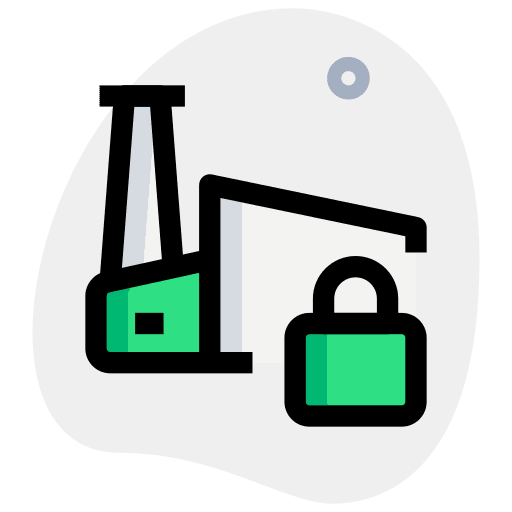 Lock chimney structure product icon