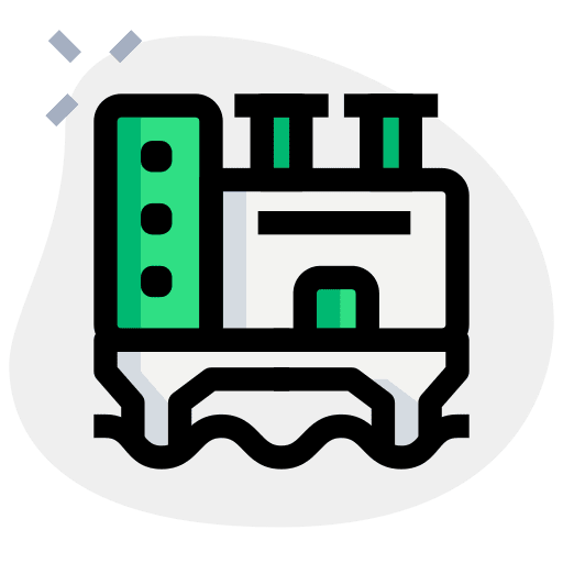 Oil mining gas fuel oil platform icon