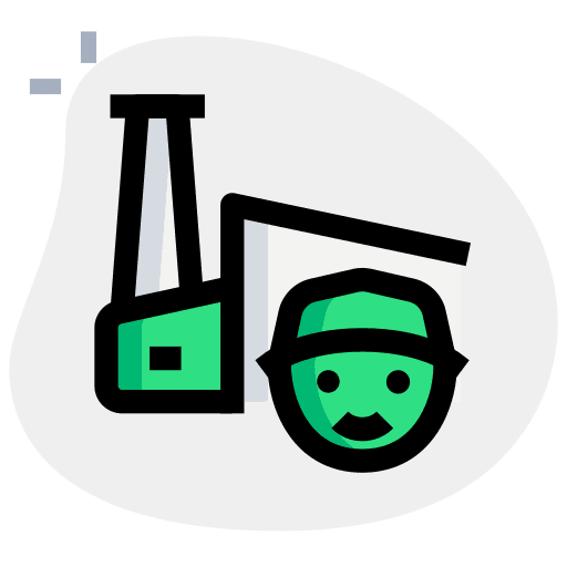 Workers industry people factory icon