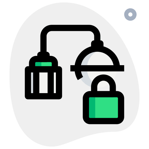 Locked agriculture farm house farm icon