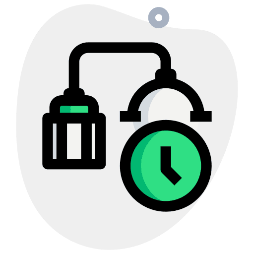 Timer water buildings agriculture icon