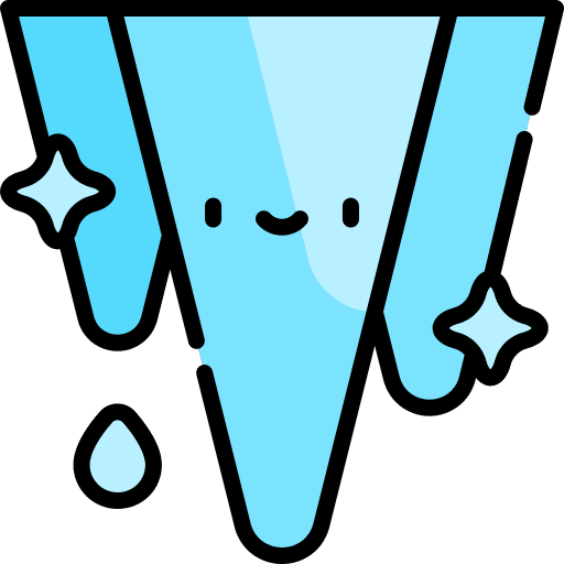 Icicles frozen ice winter icon