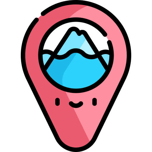 Glacier glacier iceberg maps and location icon