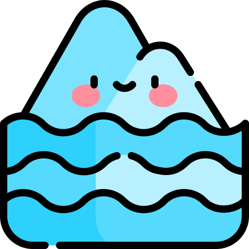 Glacier nature landscape ice icon