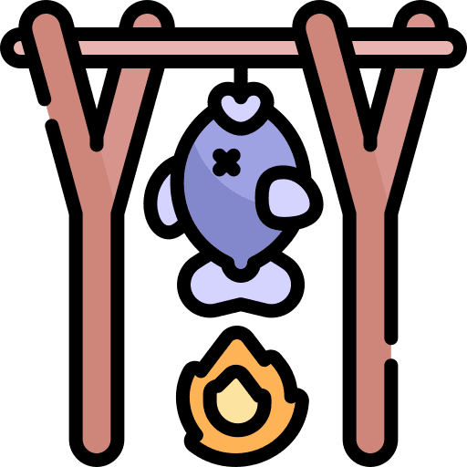 Grill grill bonfire cooking icon