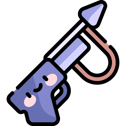 Harpoon diving fishing spear icon