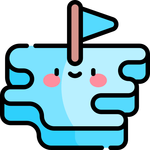 Ice landscape frost nature icon