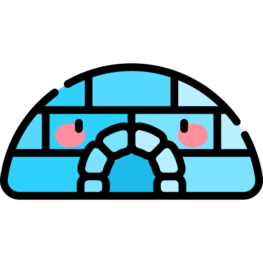 Igloo cabin weather north pole icon