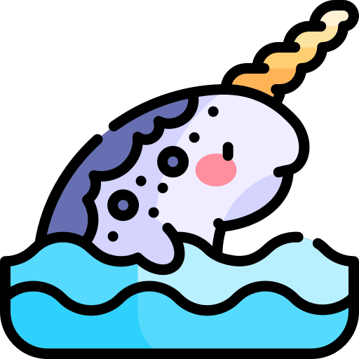 Narwhal narwhal aquarium mammal icon