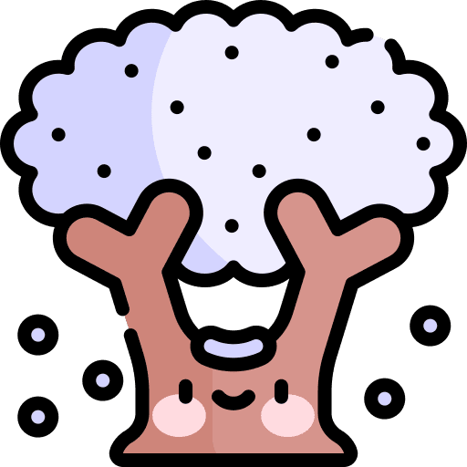 Tree winter weather season icon