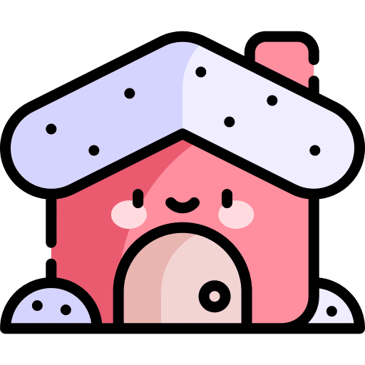 Cabin buildings wood house hut icon