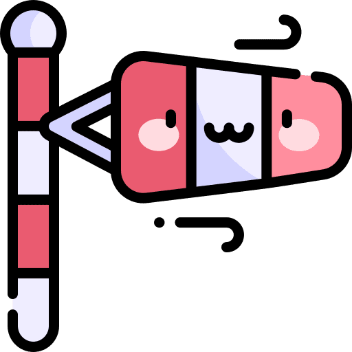 Windsock wind direction guide meteorology icon